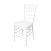 Tiffany chair, white + booster cushion